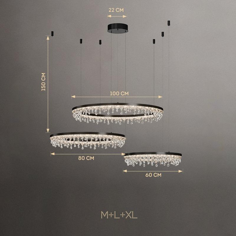 ANDRUS Ring Chandelier by Lampadom - angle view