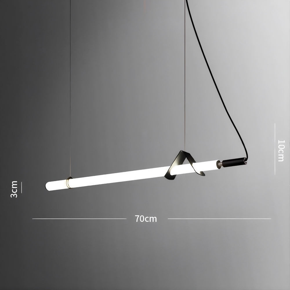 DELIA Linear Chandelier by Lampadom - close-up