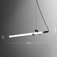 DELIA Linear Chandelier by Lampadom - close-up