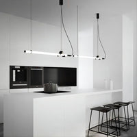 DELIA Linear Chandelier by Lampadom - close-up