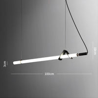 DELIA Linear Chandelier by Lampadom - detail view