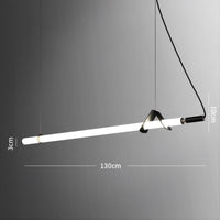 DELIA Linear Chandelier by Lampadom - scale reference