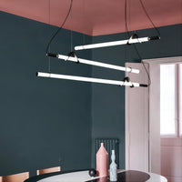 DELIA Linear Chandelier by Lampadom - angle view