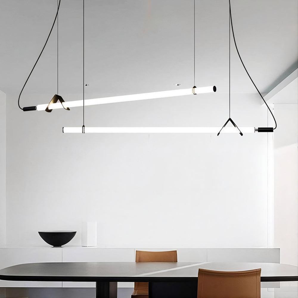 DELIA Linear Chandelier by Lampadom - scale reference
