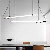 DELIA Linear Chandelier by Lampadom - scale reference