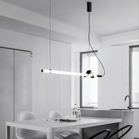 DELIA Linear Chandelier by Lampadom - side view