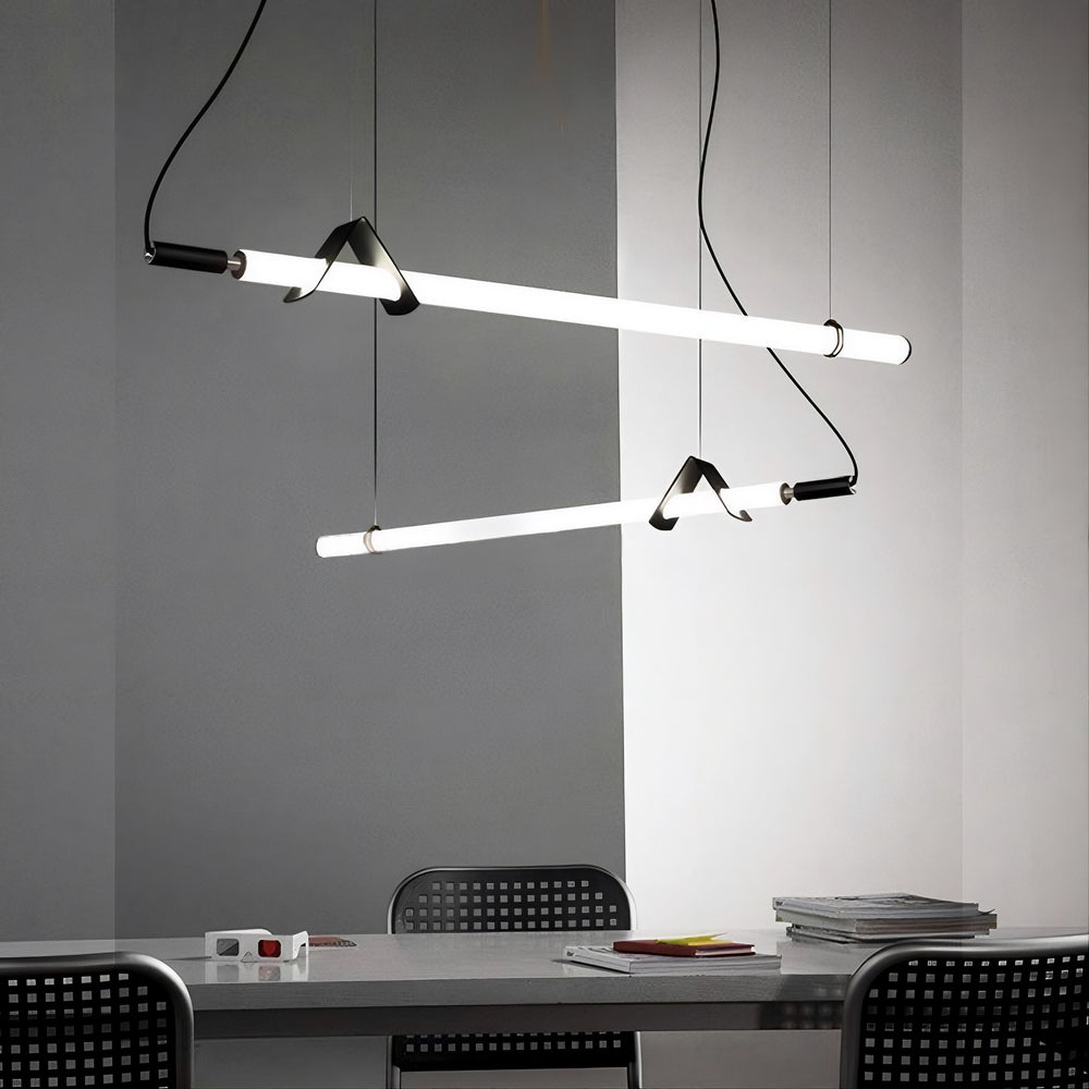 DELIA Linear Chandelier by Lampadom - scale reference