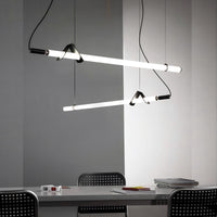 DELIA Linear Chandelier by Lampadom - scale reference