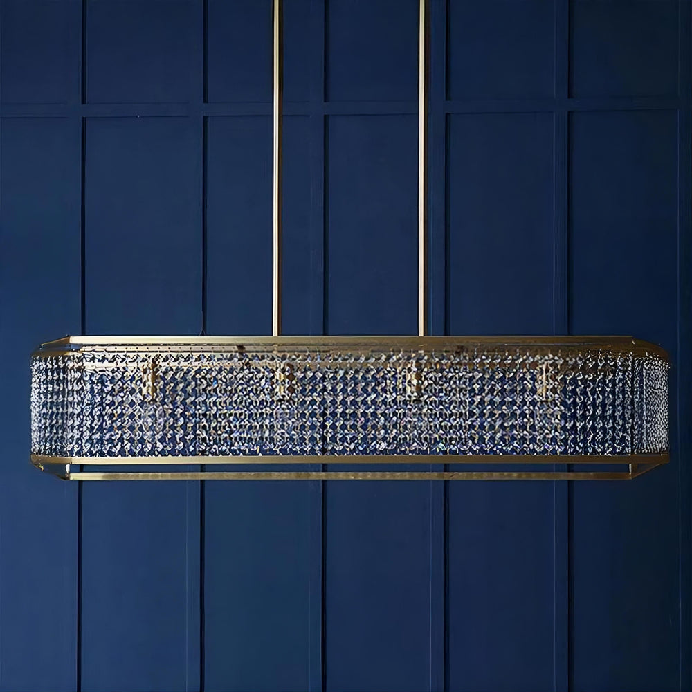 ARCTUR Linear Chandelier by Lampadom - close-up