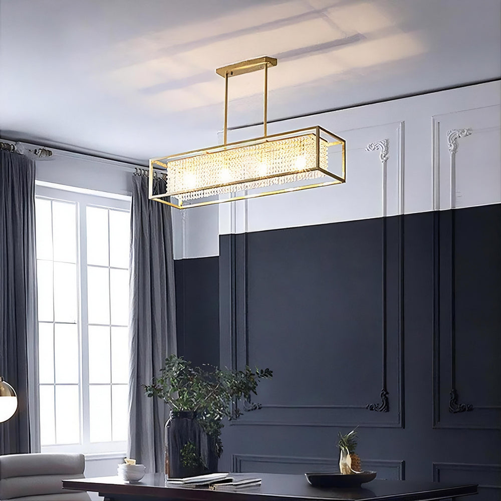 ARCTUR Linear Chandelier by Lampadom - side view