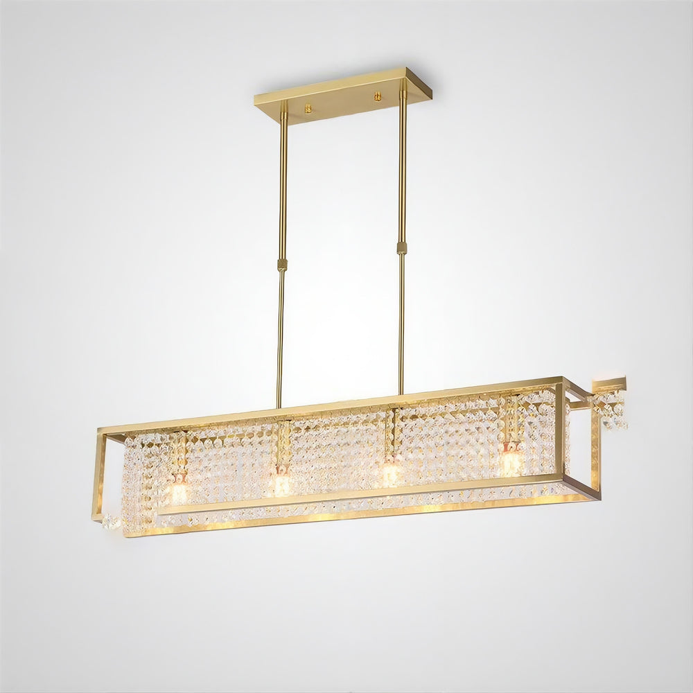ARCTUR Linear Chandelier by Lampadom - close-up