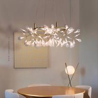 LEAVES LUX Ring Chandelier by Lampadom - ambient shot