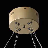 LEAVES LUX Ring Chandelier by Lampadom - scale reference