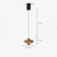 ARNOR Pendant by Lampadom - angle view