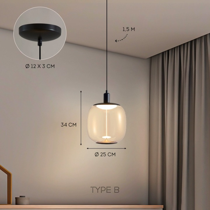 ASMUS Pendant by Lampadom - close-up