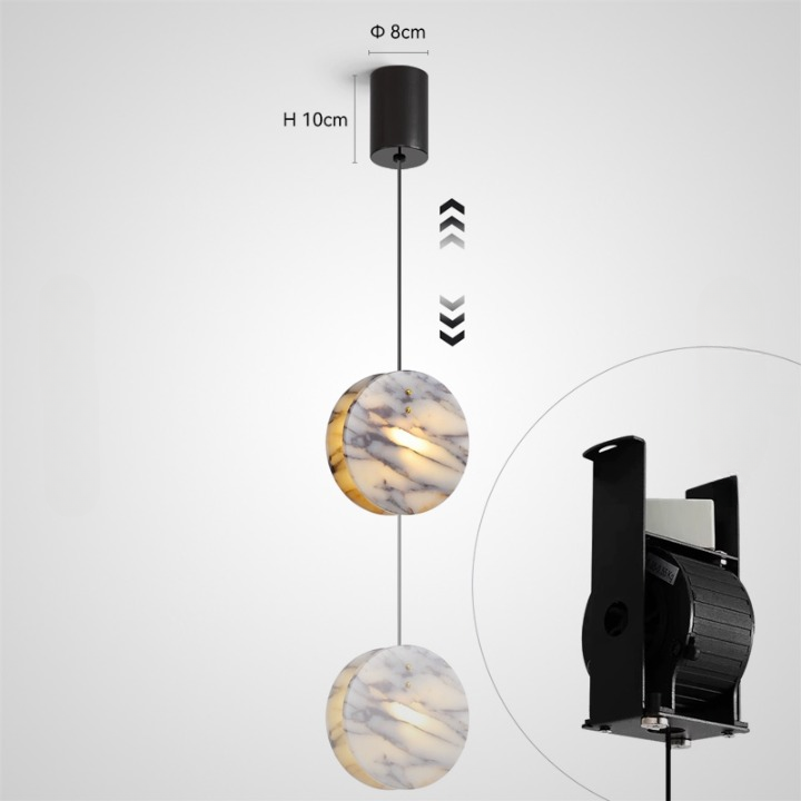 ASPAR Pendant by Lampadom - scale reference