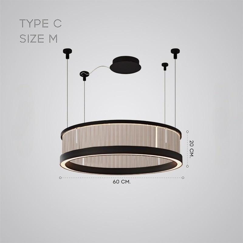 ATARI NUOVO Chandelier by Lampadom - side view