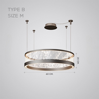 ATARI NUOVO Chandelier by Lampadom - side view