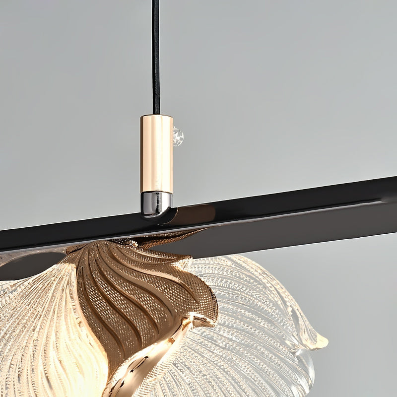 AUBREY L Linear Chandelier by Lampadom - angle view