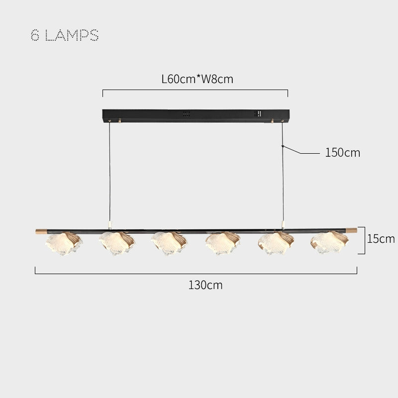 AUBREY L Linear Chandelier by Lampadom - ambient shot