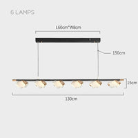 AUBREY L Linear Chandelier by Lampadom - ambient shot