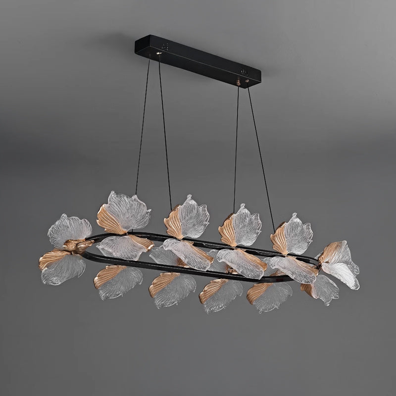 AUBREY Linear Chandelier by Lampadom - detail view