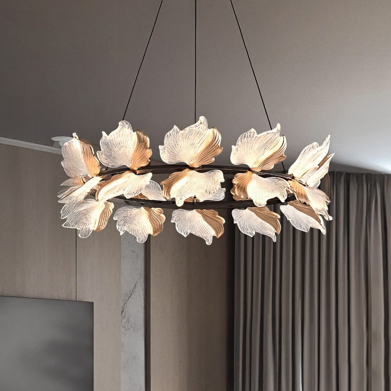 AUBREY Ring Chandelier by Lampadom - side view