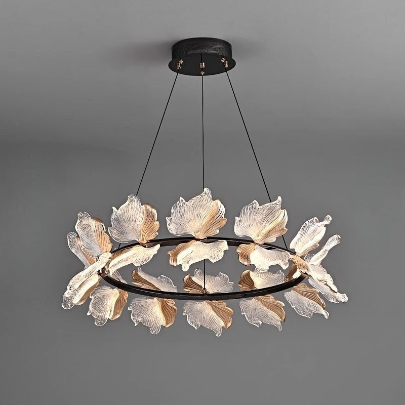 AUBREY Ring Chandelier by Lampadom - side view