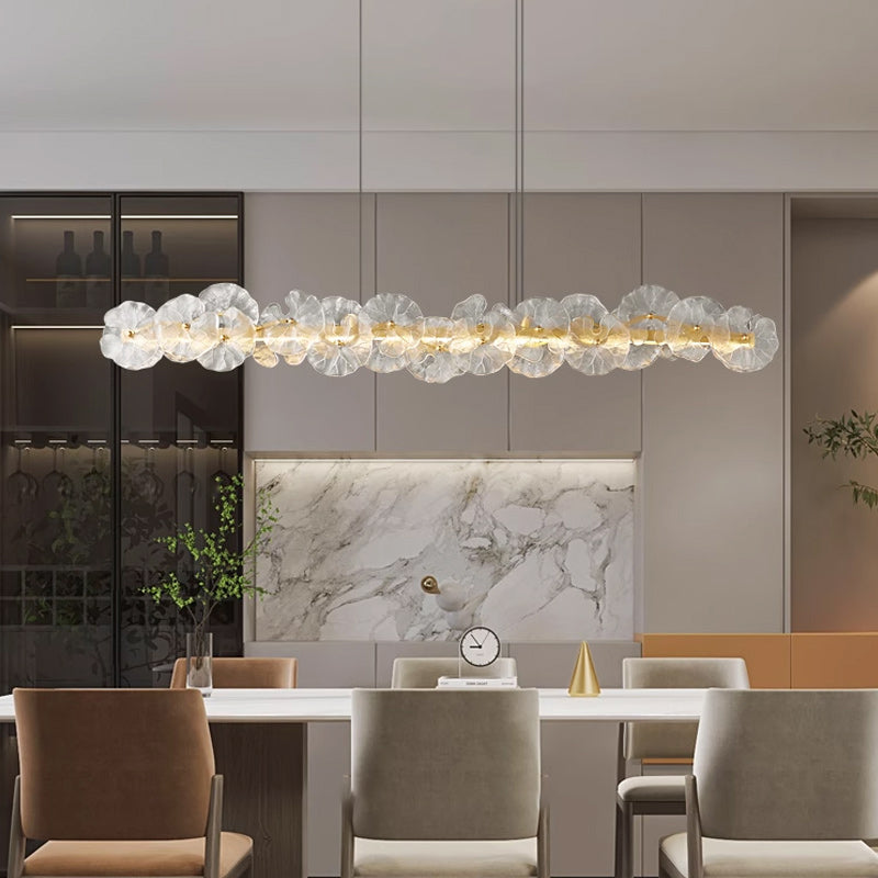 AURELIUS Linear Chandelier by Lampadom - side view