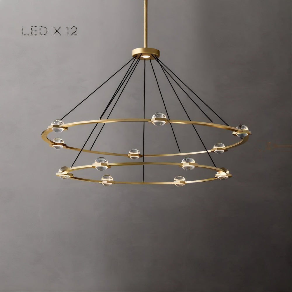 AVANT Ring Chandelier by Lampadom - top view