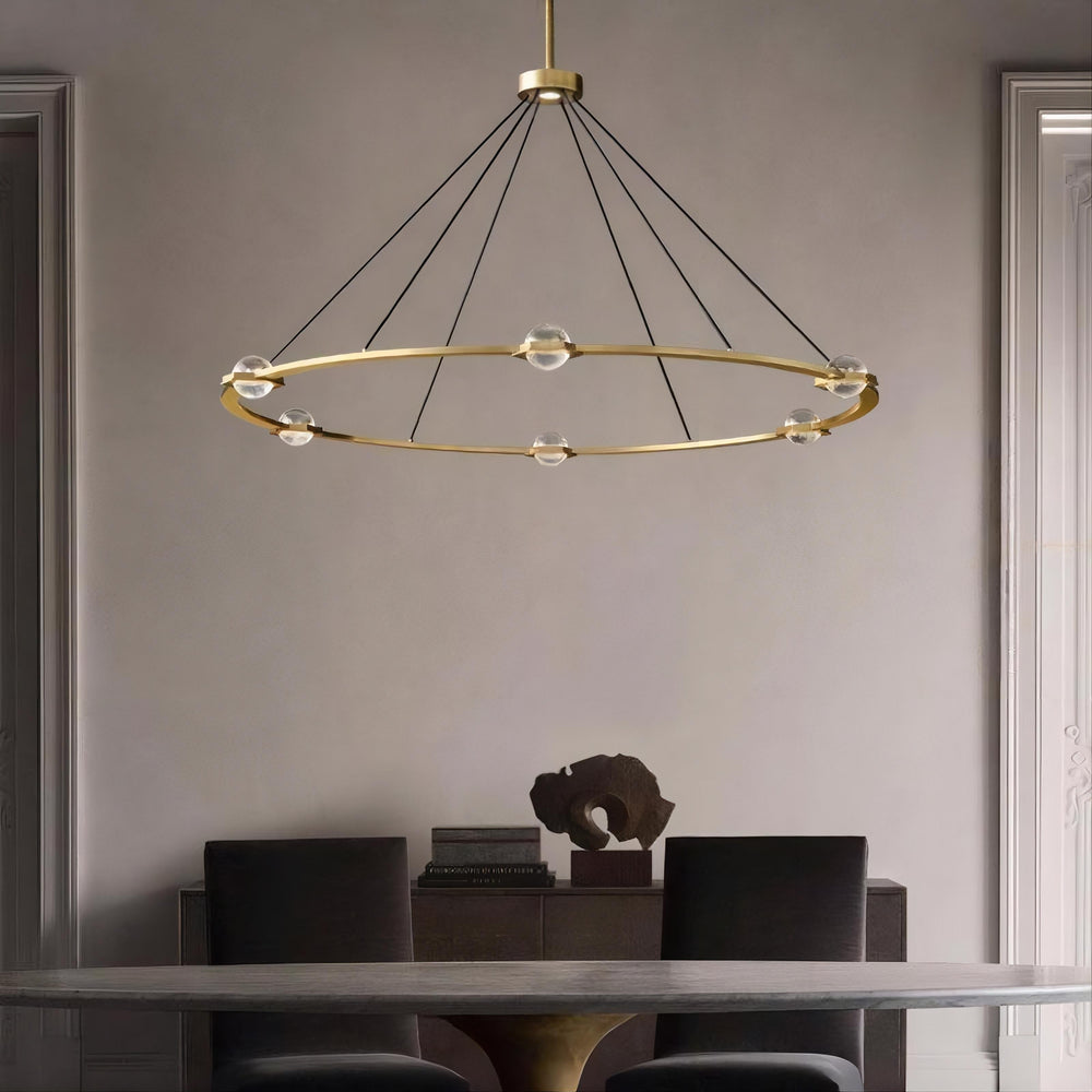 AVANT Ring Chandelier by Lampadom - scale reference