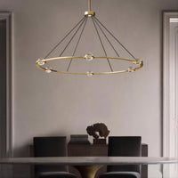 AVANT Ring Chandelier by Lampadom - scale reference