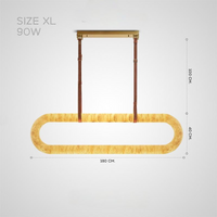 BARNABY Long ing Fixture by Lampadom - scale reference