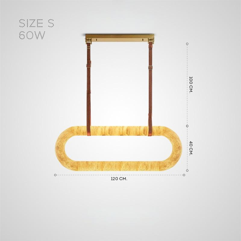 BARNABY Long ing Fixture by Lampadom - side view