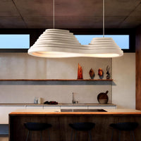 BAROLINE DUO Linear Chandelier by Lampadom - ambient shot