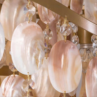 ISABEL PEARL Chandelier by Lampadom - side view