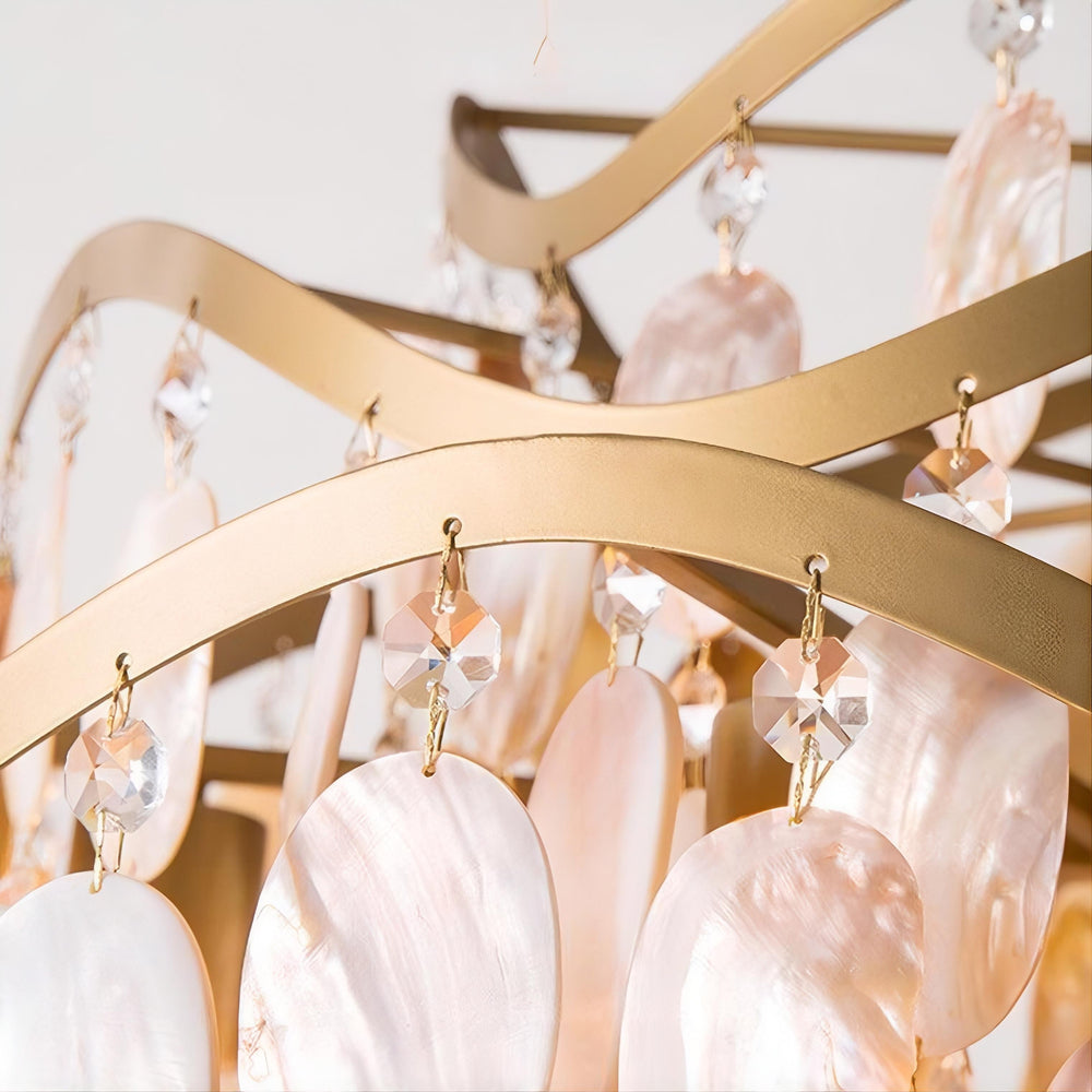 ISABEL PEARL Chandelier by Lampadom - angle view