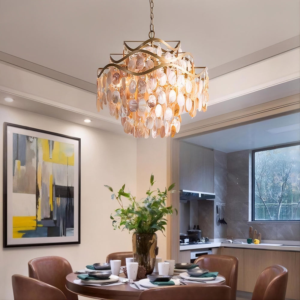 ISABEL PEARL Chandelier by Lampadom - scale reference