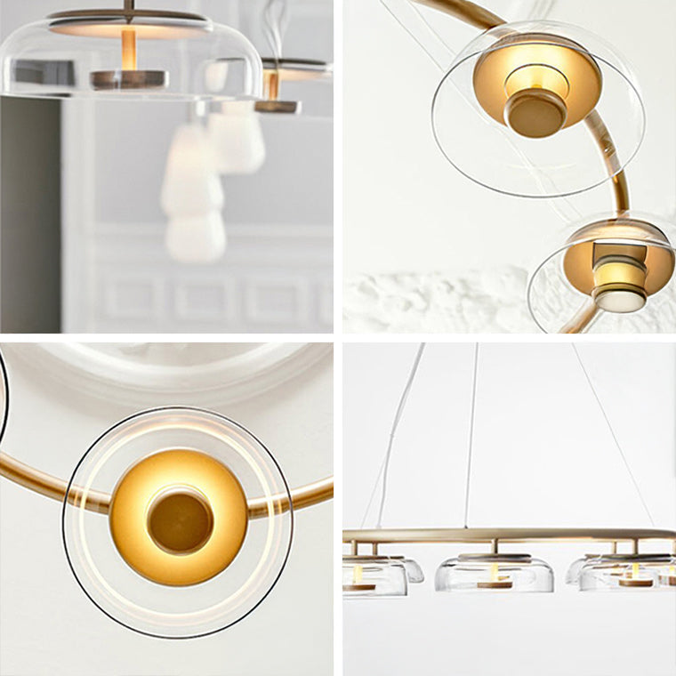 ARCTIC Ring Chandelier by Lampadom - side view