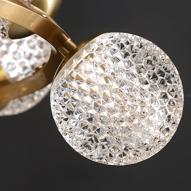 BASTINE Ring Chandelier by Lampadom - close-up