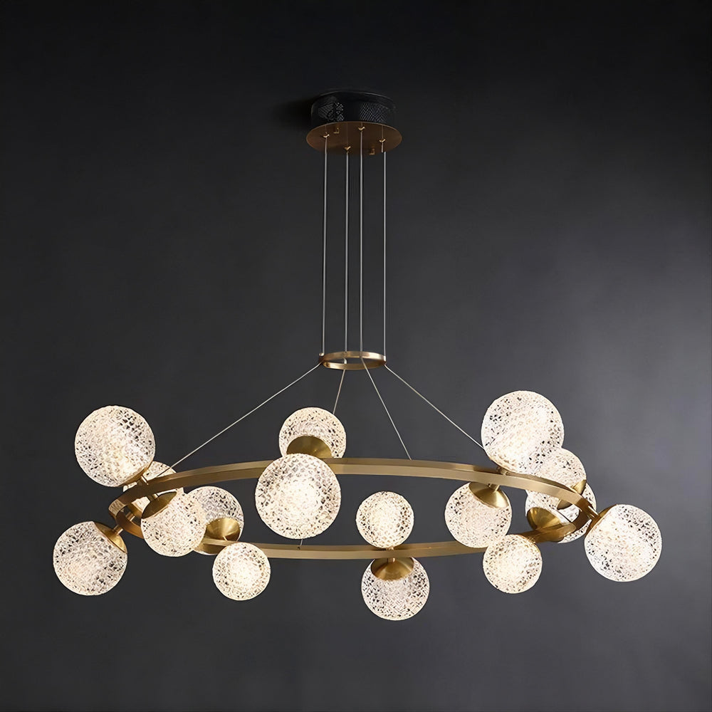 BASTINE Ring Chandelier by Lampadom - top view