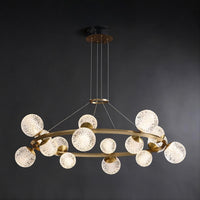 BASTINE Ring Chandelier by Lampadom - top view