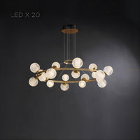 BASTINE Ring Chandelier by Lampadom - ambient shot
