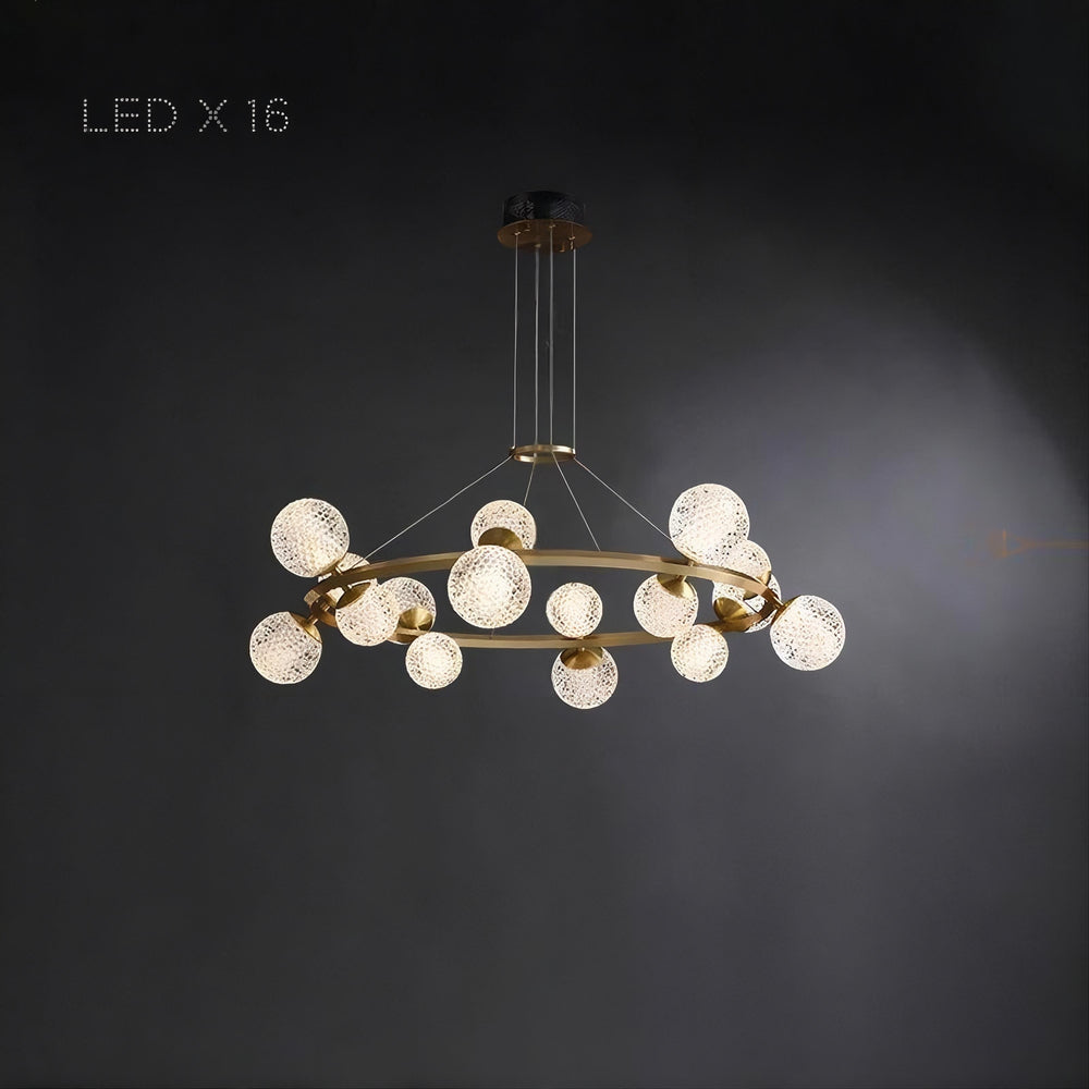 BASTINE Ring Chandelier by Lampadom - detail view