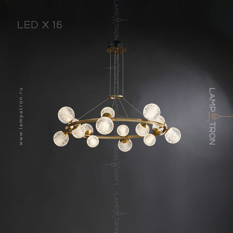BASTINE Ring Chandelier by Lampadom - angle view