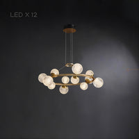 BASTINE Ring Chandelier by Lampadom - side view