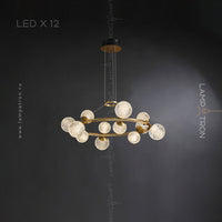 BASTINE Ring Chandelier by Lampadom - top view