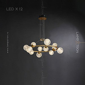 BASTINE Ring Chandelier by Lampadom - scale reference
