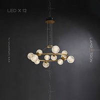 BASTINE Ring Chandelier by Lampadom - scale reference