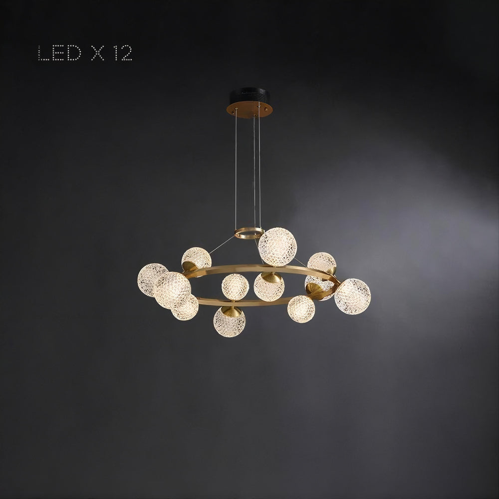 BASTINE Ring Chandelier by Lampadom - ambient shot